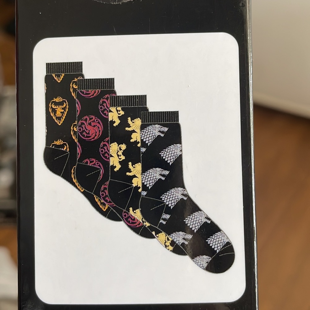 🔥5 FOR $20🔥 Game of Thrones Crew socks Pack of 4